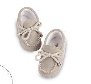Infant Gray Suede Crib Loafer