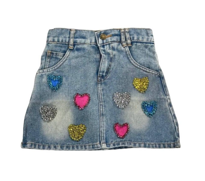 Sparkle Denim Skirt