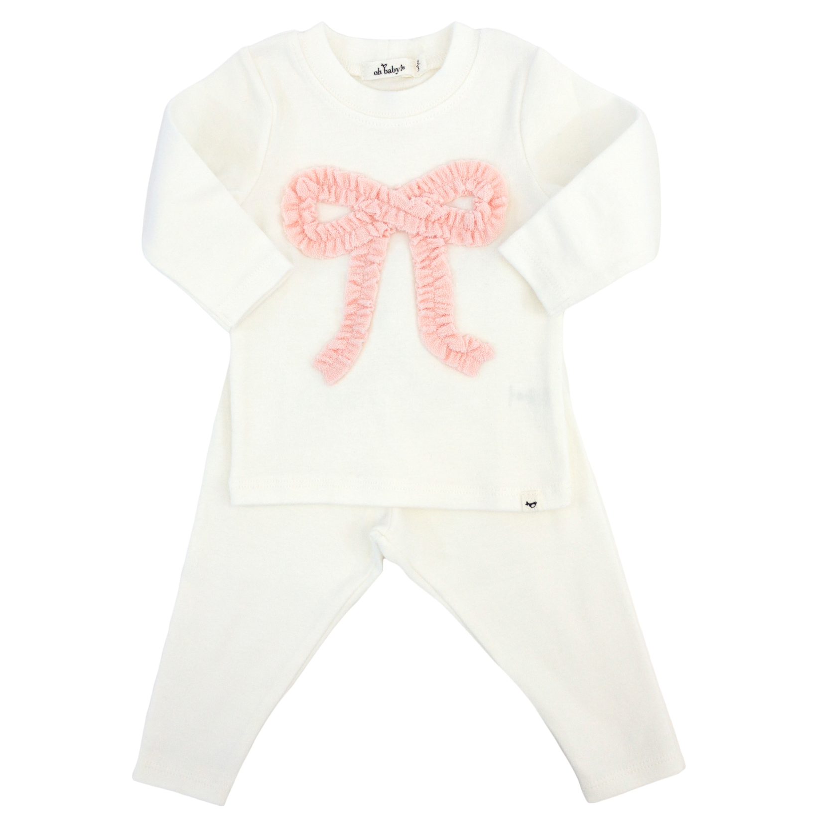 Ruffle Bow Terry Applique