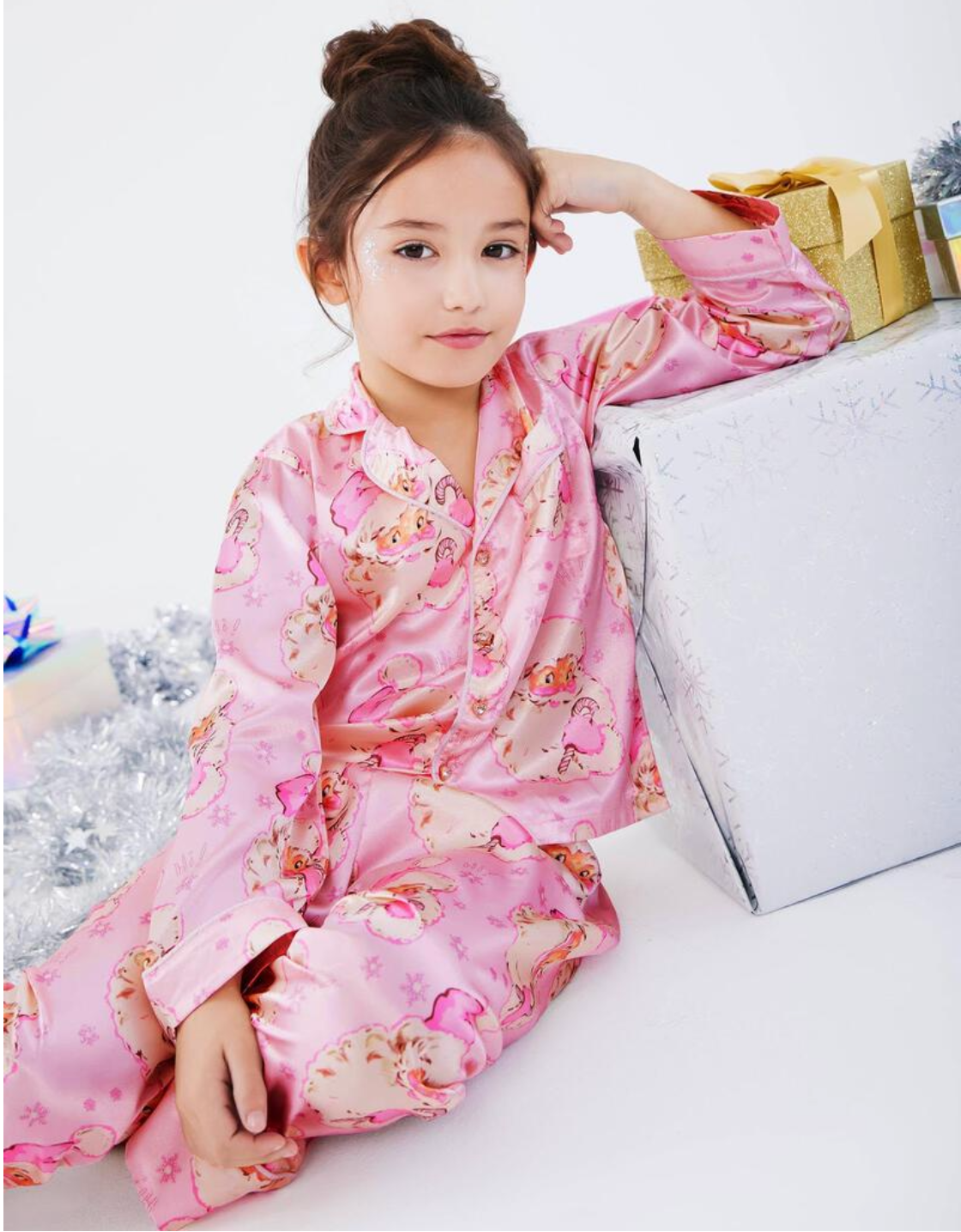 Santa Face Pajamas - Mommy and Me