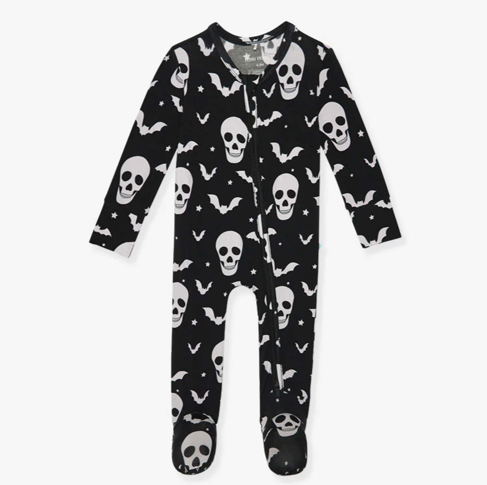 Posh Peanut Skelly Zippered Footie