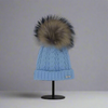 Baby Blue Pom Hat