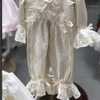 Ivory Pearl Romper and Bonnet