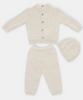 Cream Knit Layette Set