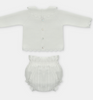 Ivory Knit Bloomer Set