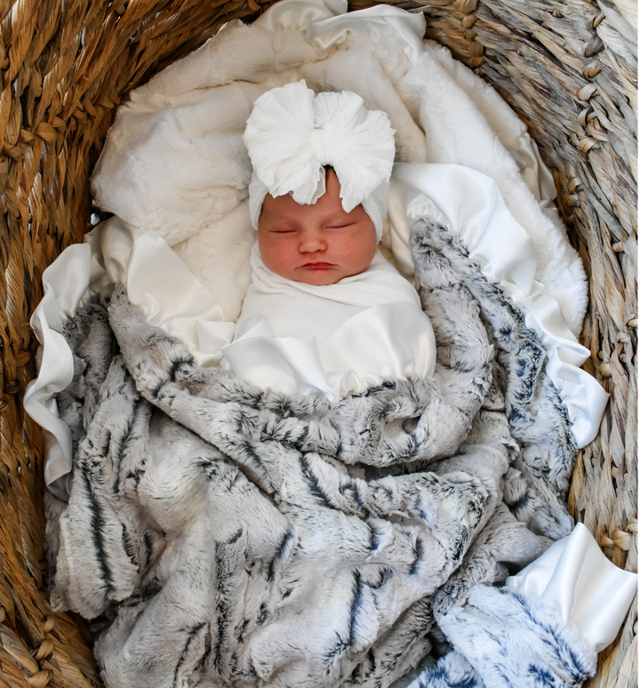 Silver Snow Fox Blanket