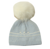 Baby Blue Pom Hat