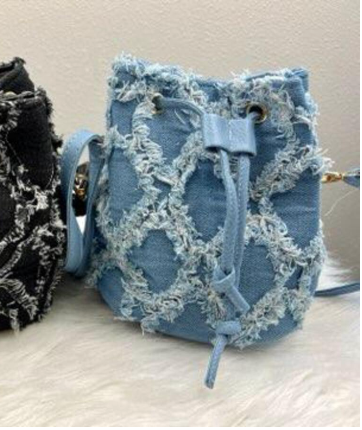 Denim Bucket bag