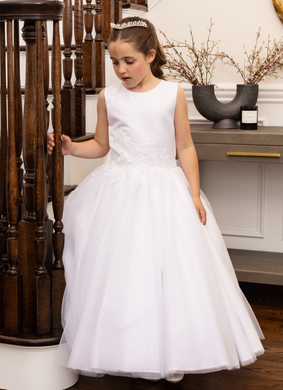 Sleeveless Satin Bodice