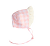 Peach Check Classic Bonnet