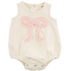 Ruffle Bow Pale Pink Bubble