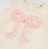 Ruffle Bow Pale Pink Bubble