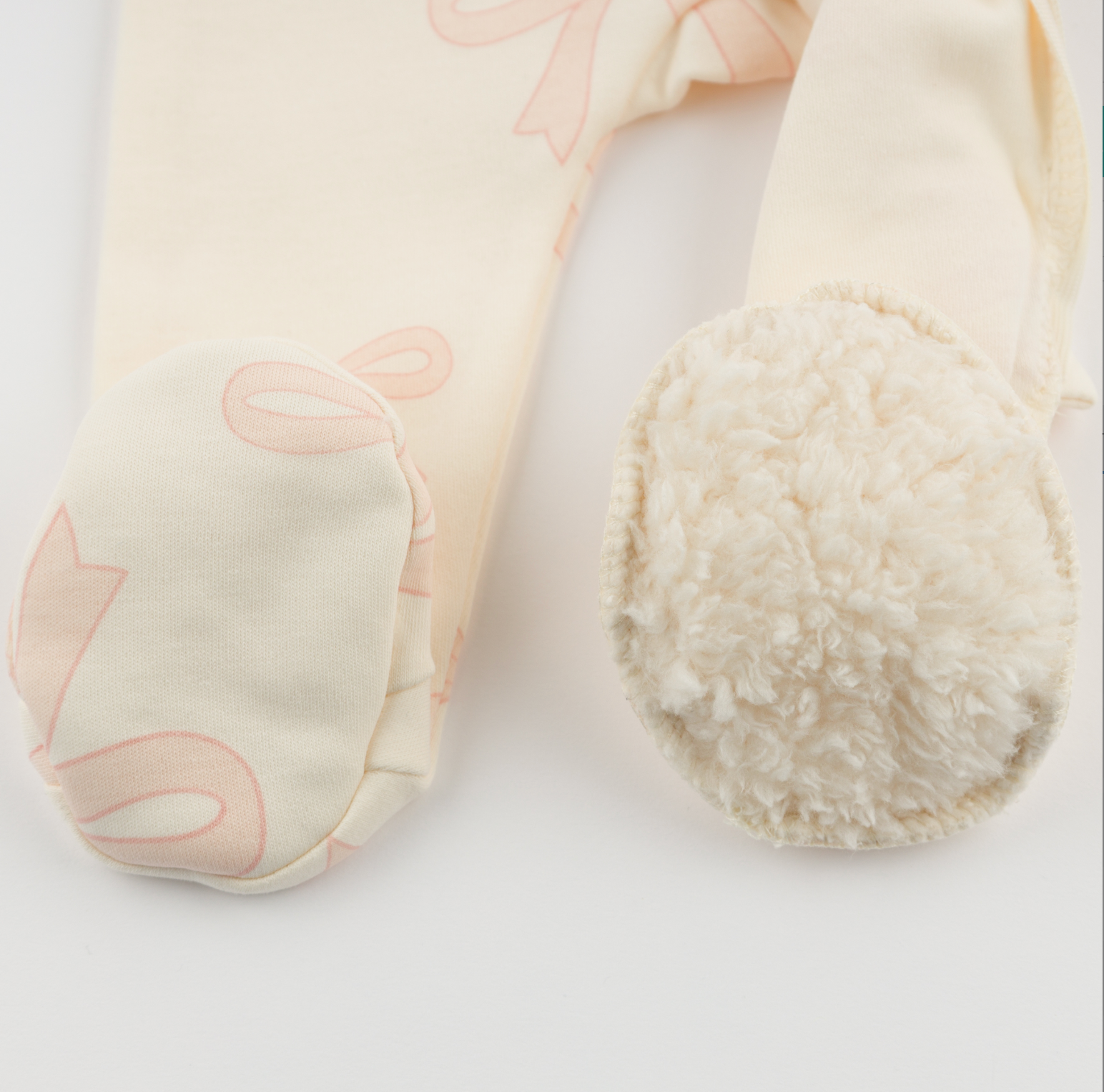 Big Bows Pink Footie