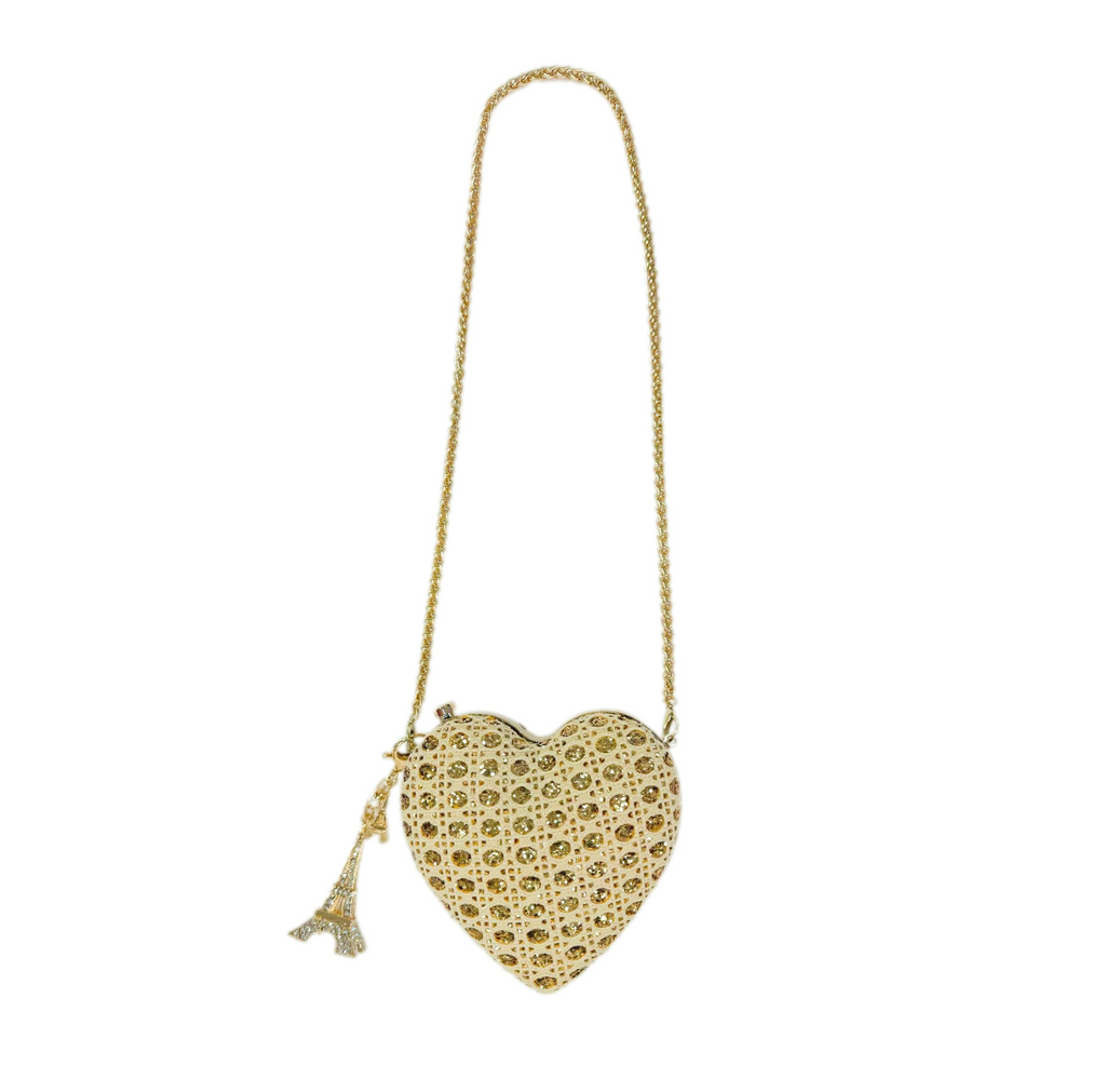 Gold Heart Bag