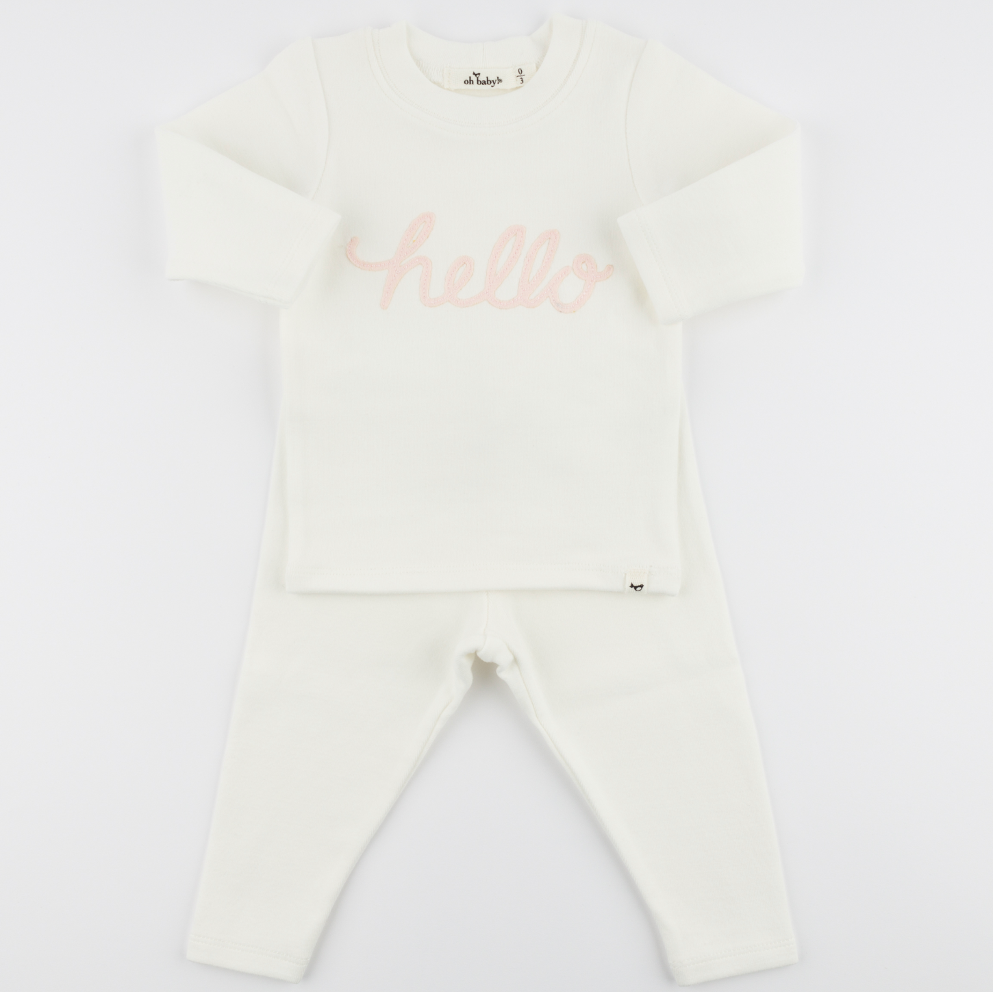 Pink Hello Legging Set