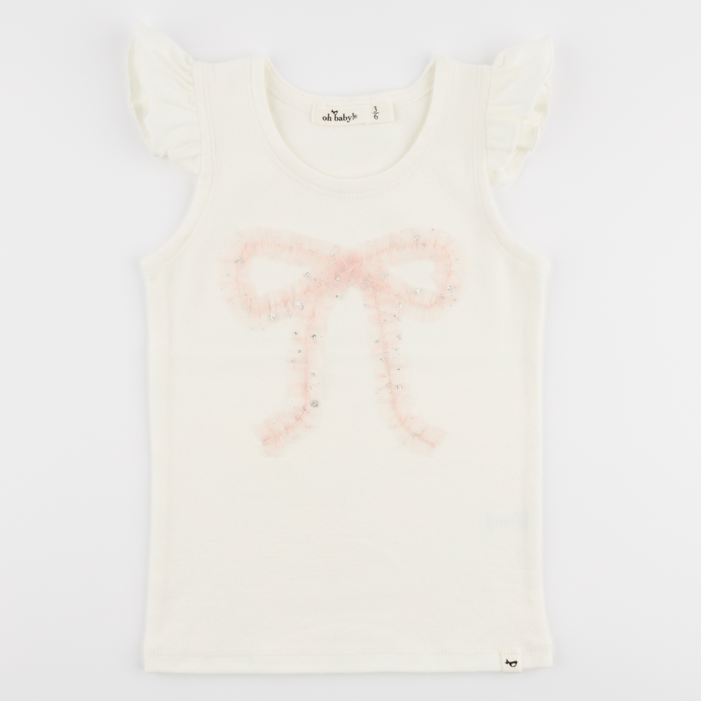 Ruffle Bow Flutter Tank