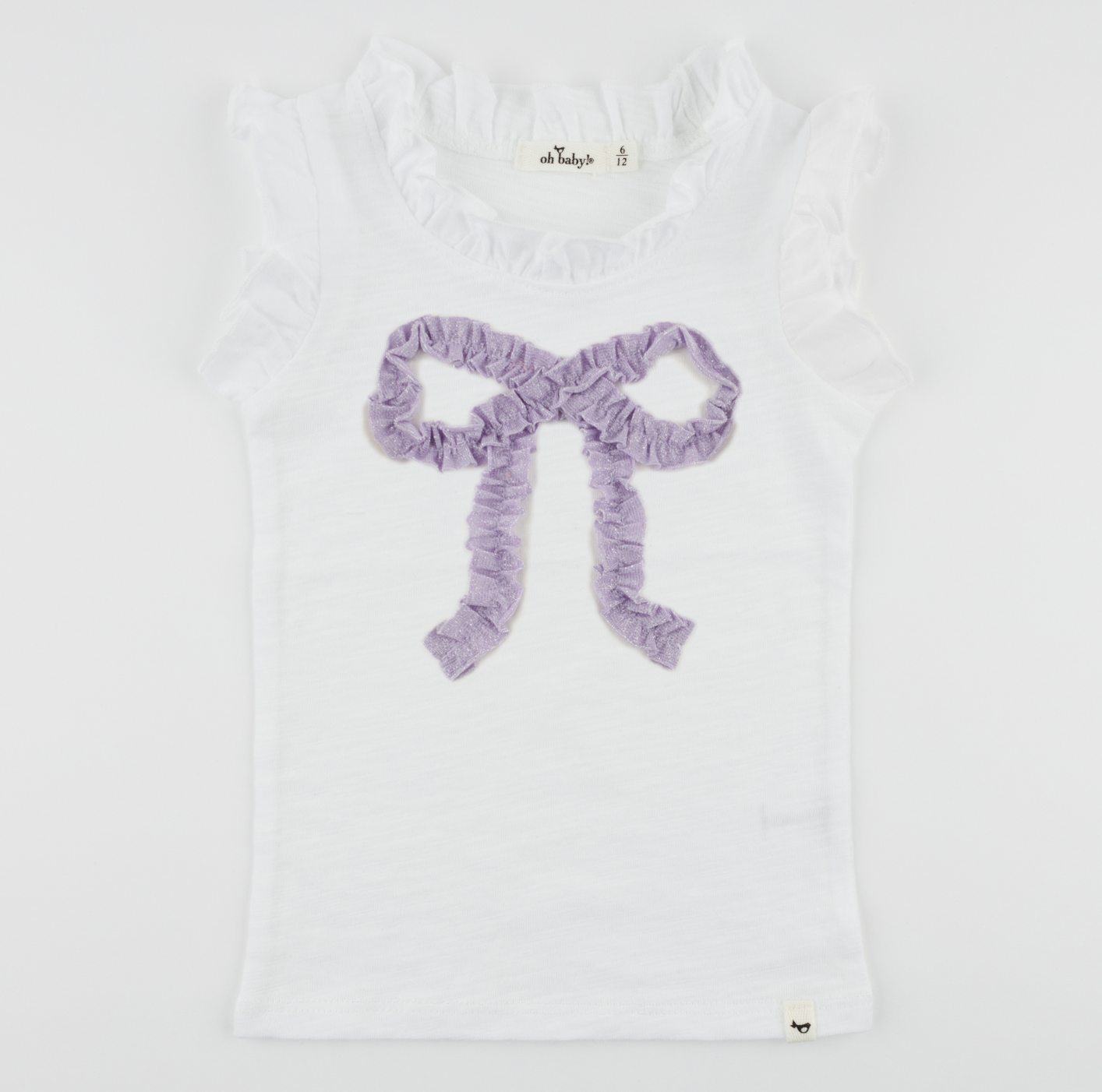 Lavendar Sparkle Bow Tank