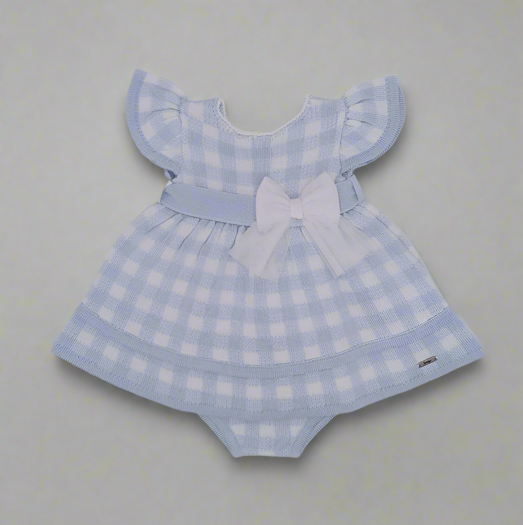 Blue Gingham Check Dress