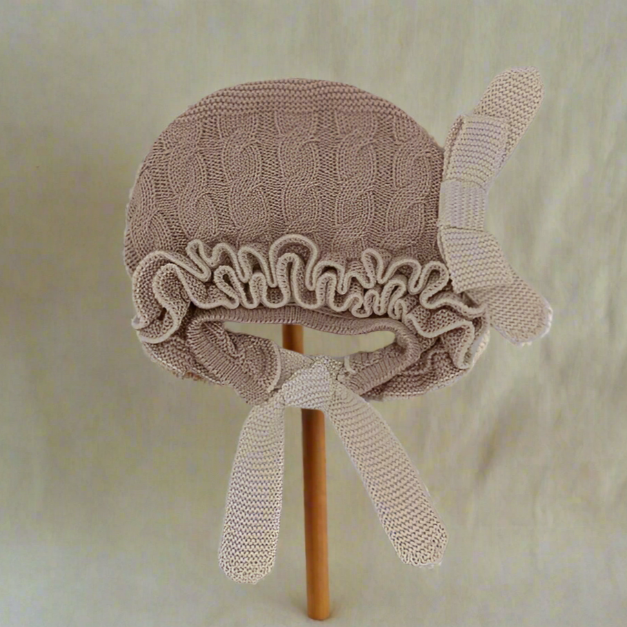 Camel Knit Bonnet