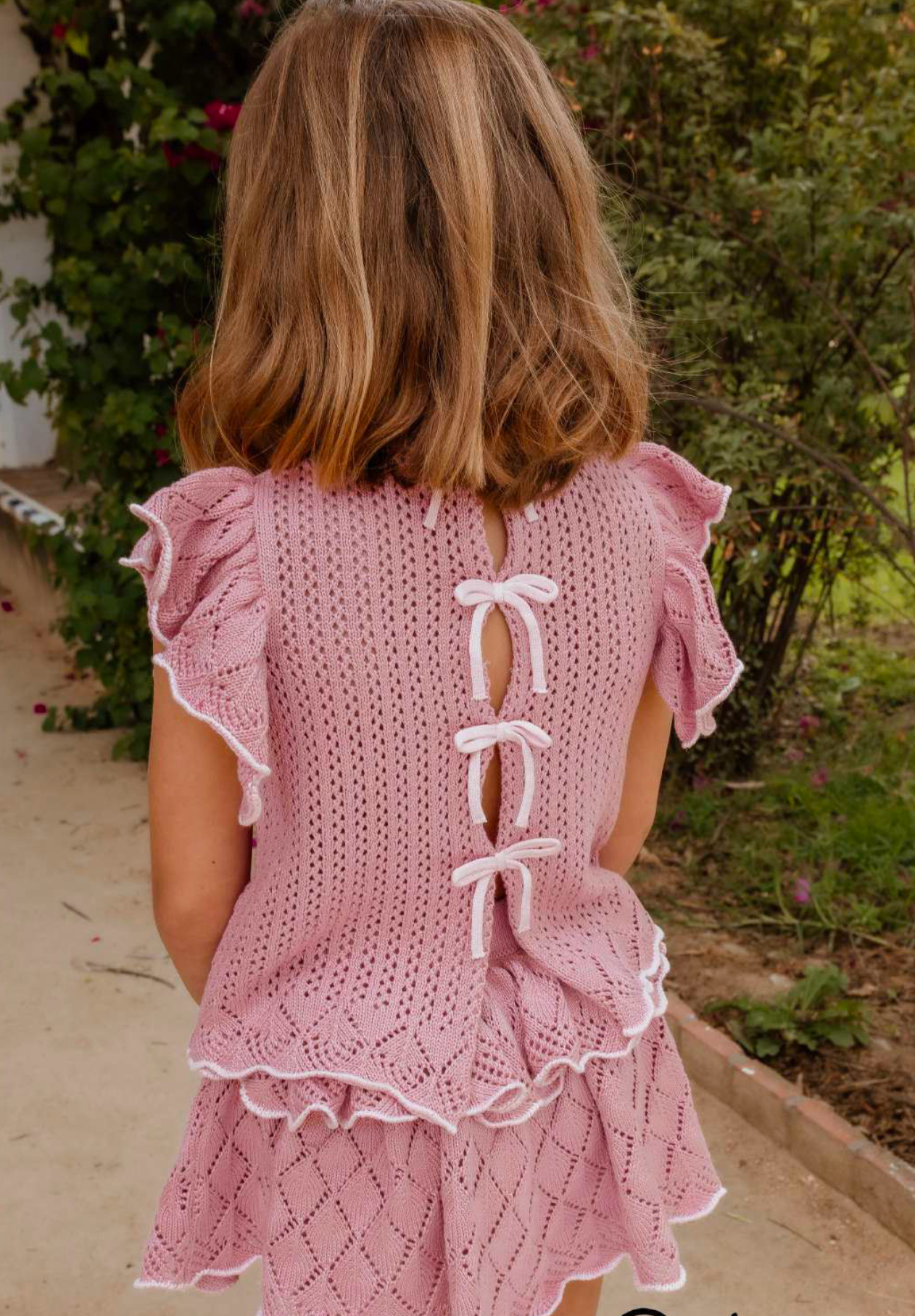 Mauve Two Piece Skirt Set