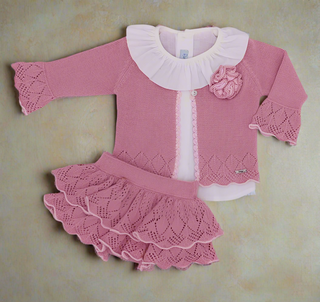 Mauve Bloomer and Sweater Set