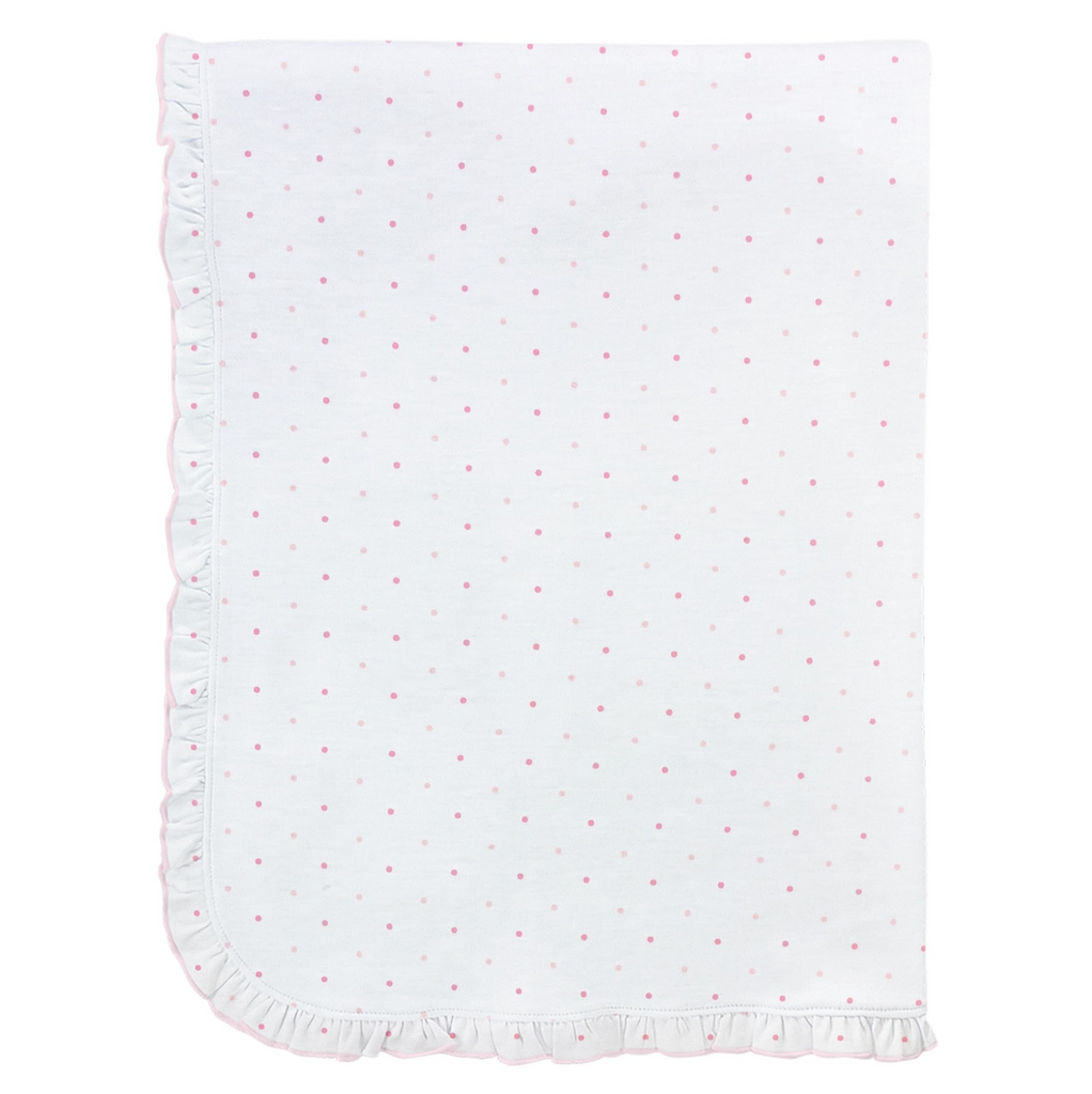 Pink Dots Printed Blanket