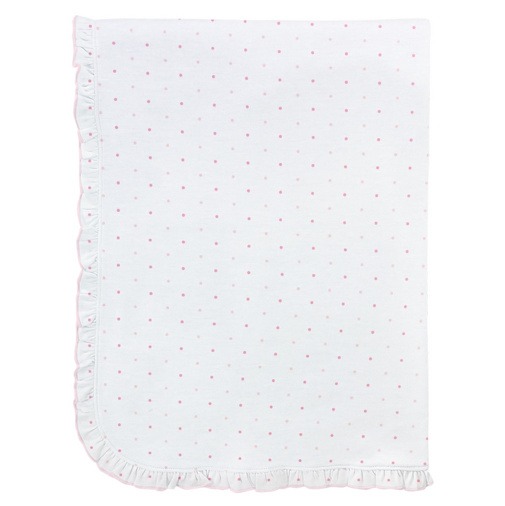 Pink Dots Printed Blanket