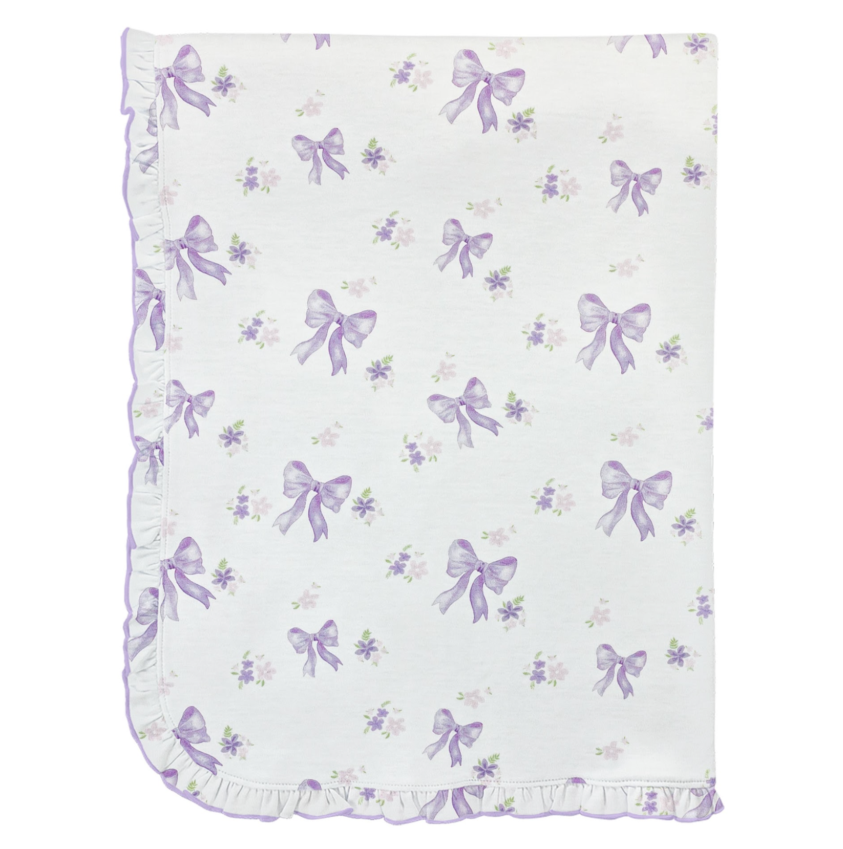 Lavender Bows Printed Blanket