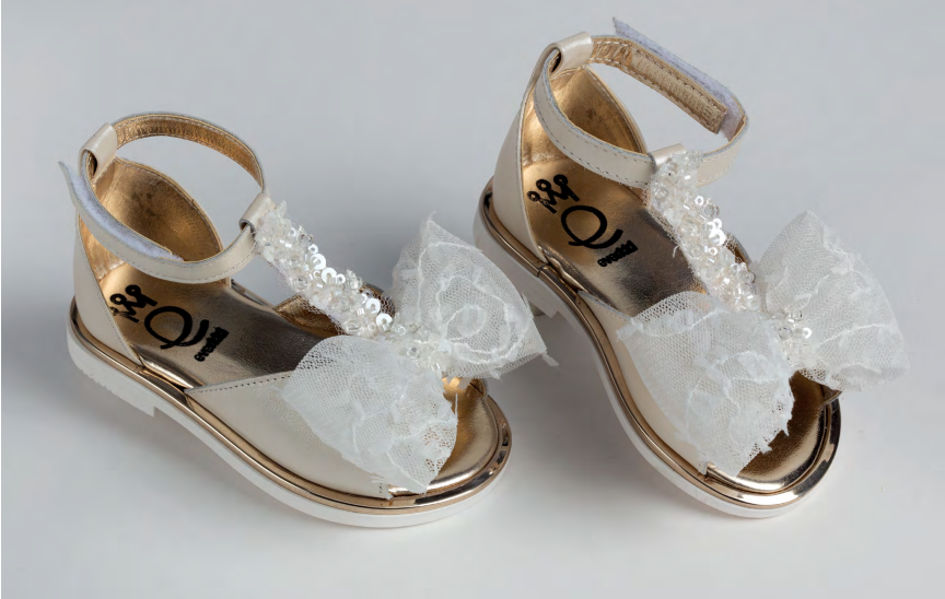 White Lace Bow Sandal