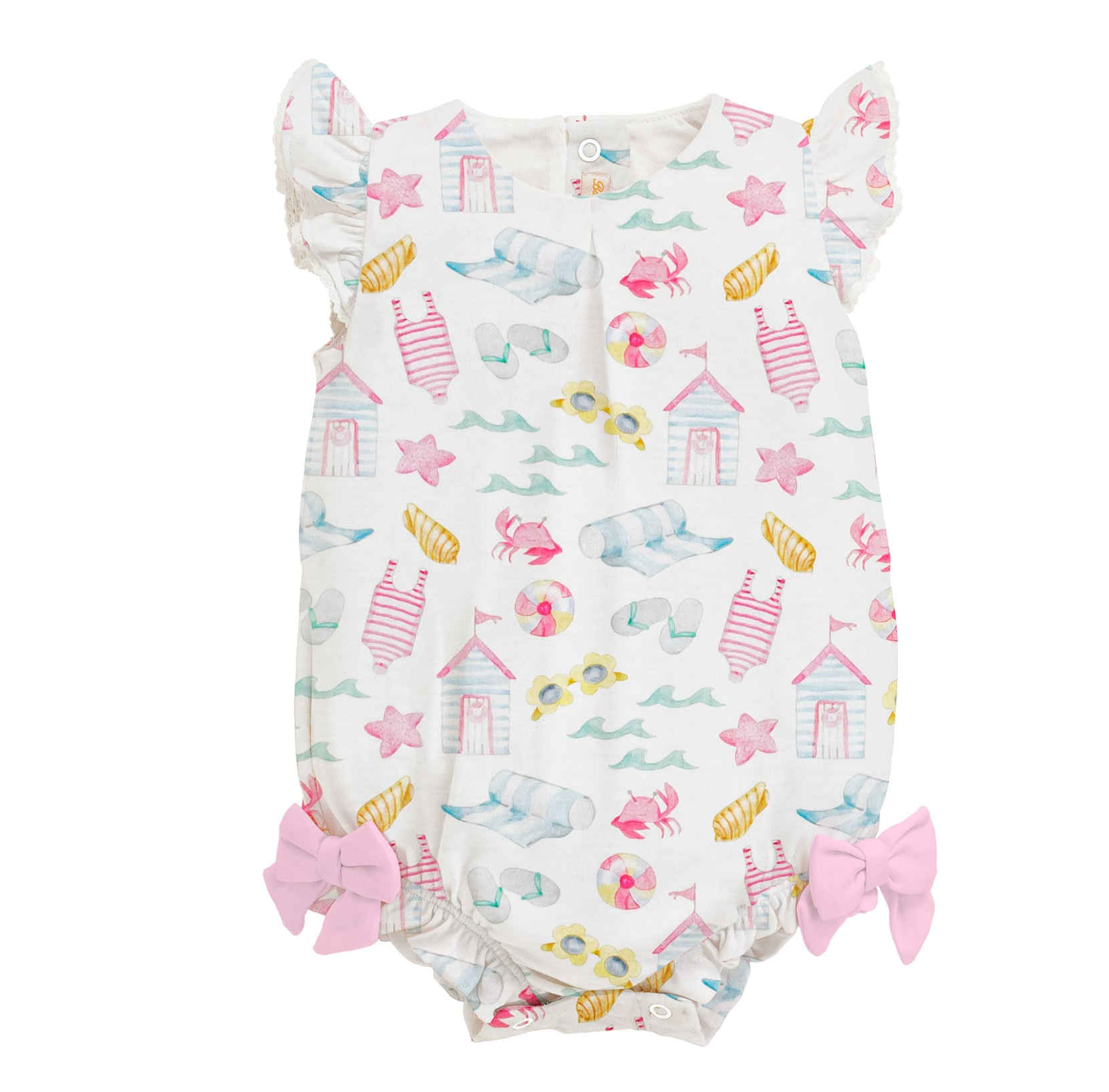 Summer Fun Printed Bubble with Bows