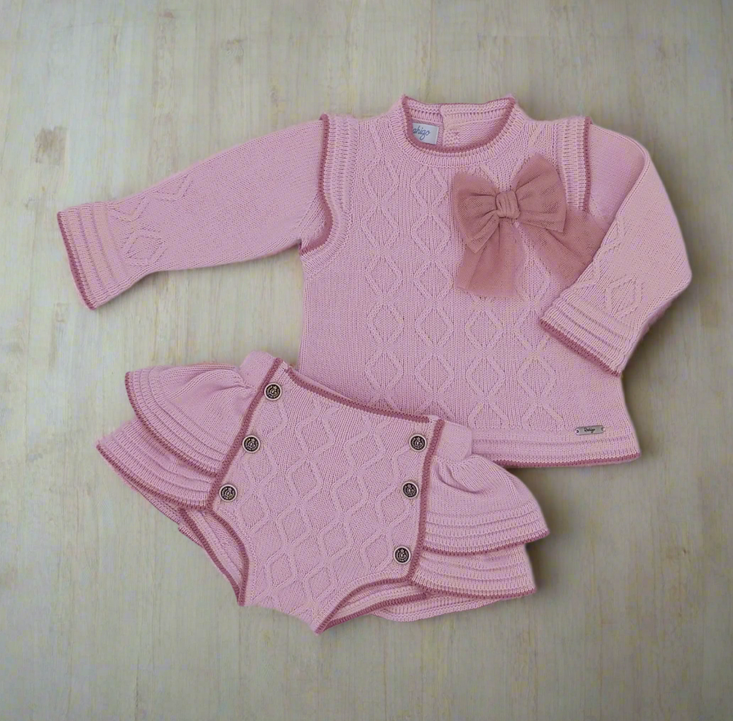 Dusty Pink Bloomer Set