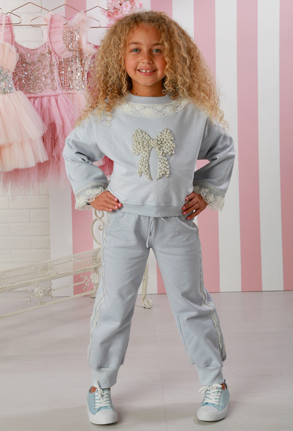 Sabine Pant Set in Blue