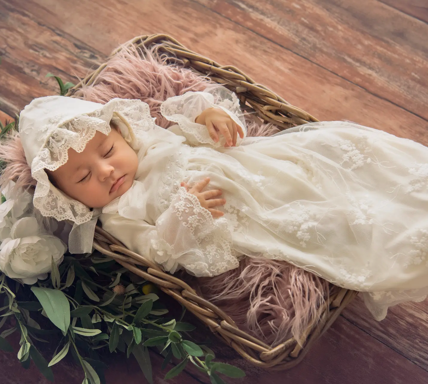 Haute Baby Anna Corinne Baby Gown