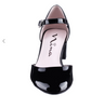 Girl's Macey Black Patent Shoe