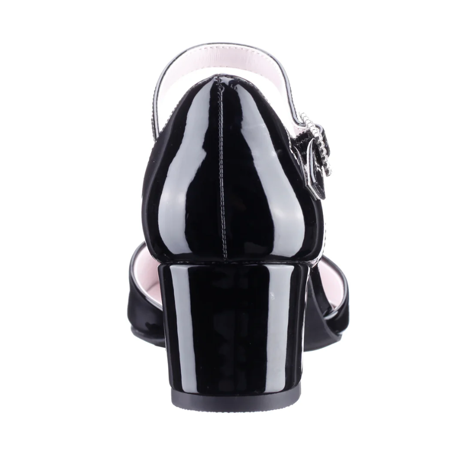 Girl's Macey Black Patent Shoe