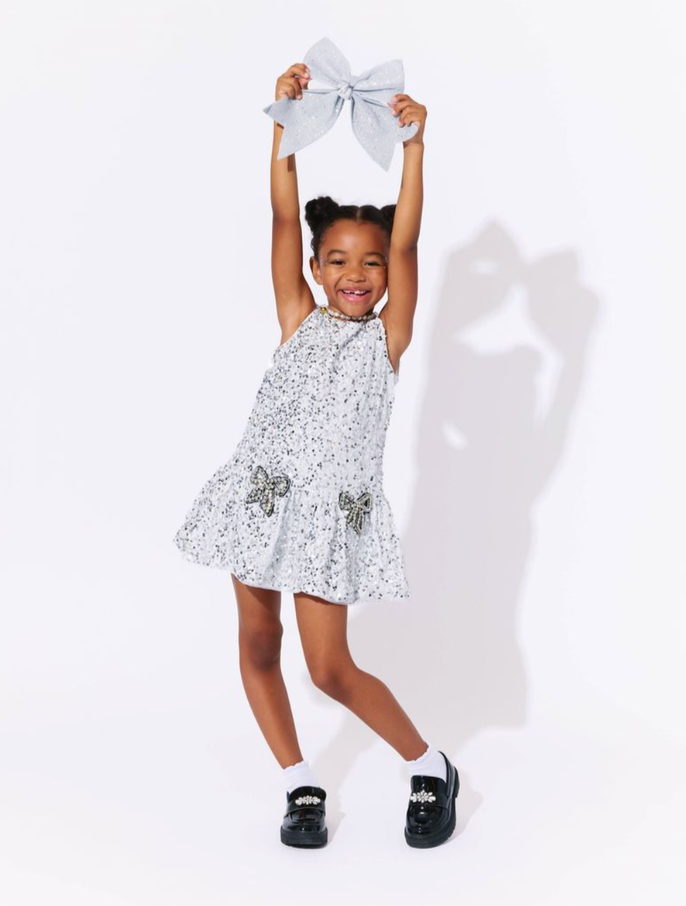 Shimmer Bow Party Dress