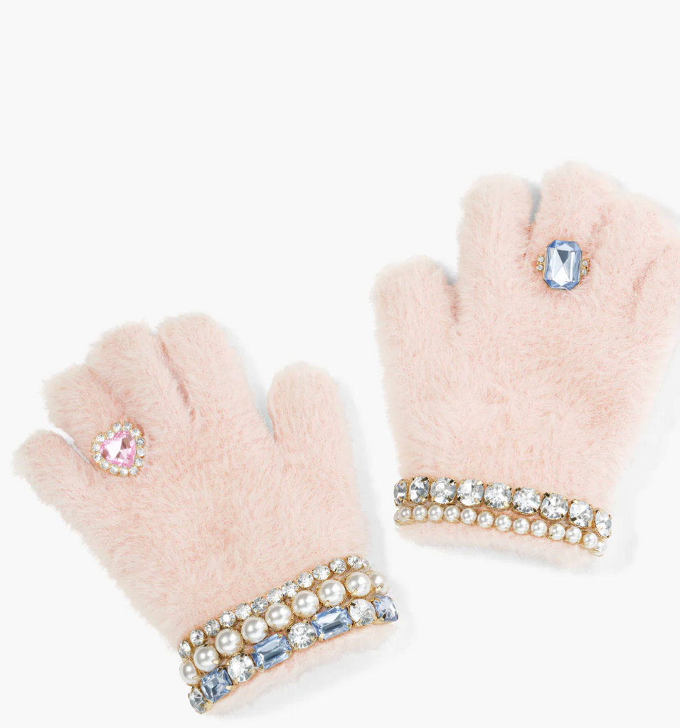 Super Smalls Cotton Candy Jeweled Gloves
