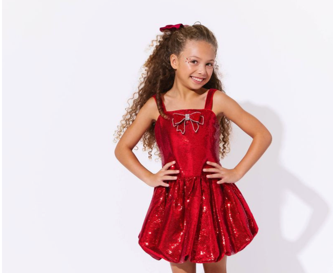 Ruby Sequin Bubble Dress