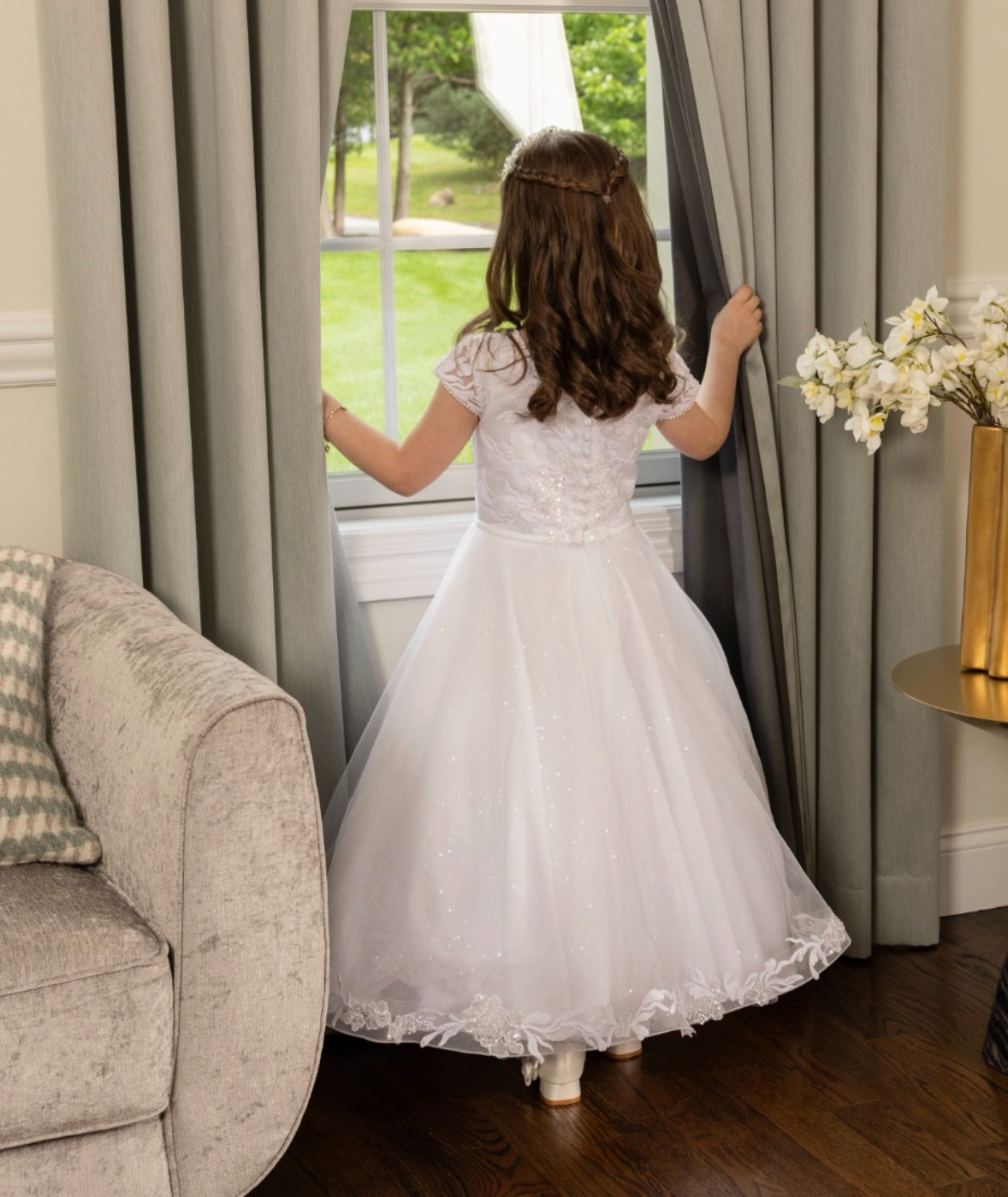 Illusion Cap Sleeve Dress