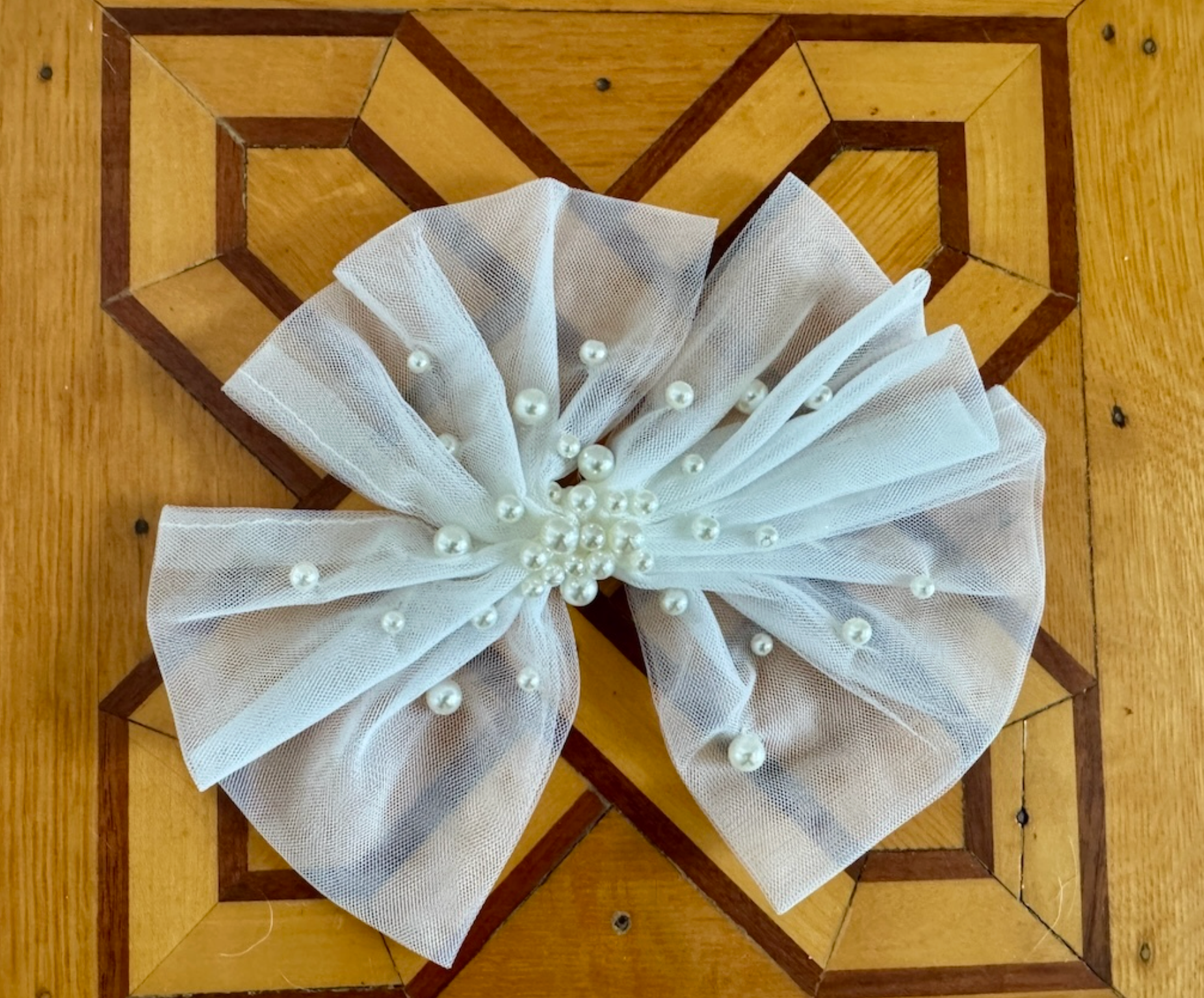 Pastel Mint Green Tulle Clip