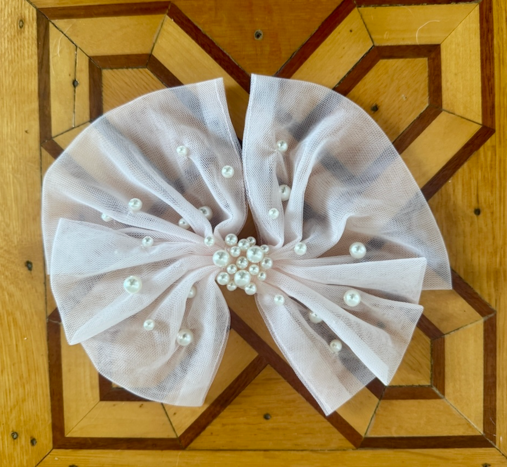 Blush Pink Tulle Clip