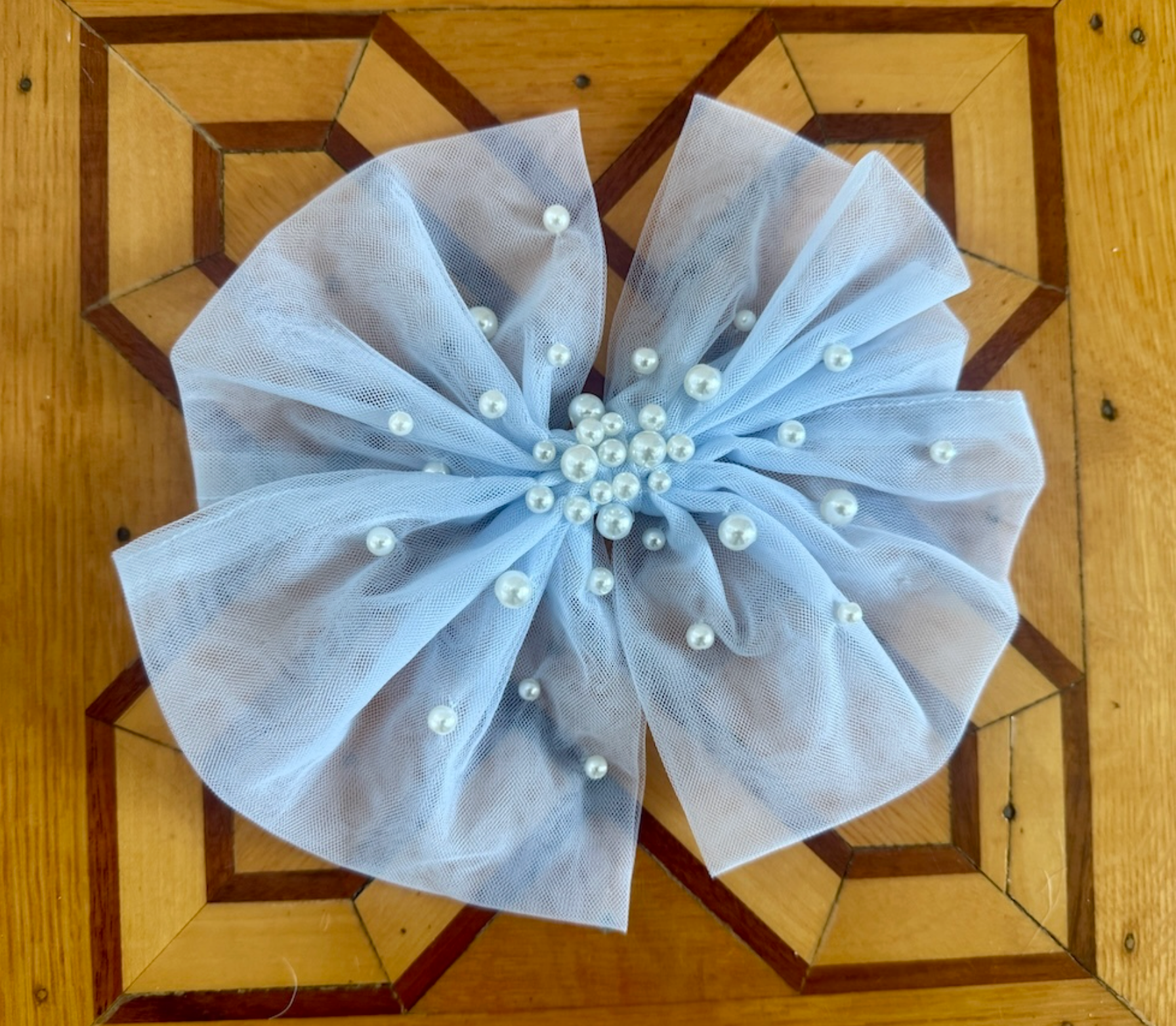 Sky Blue Tulle Clip
