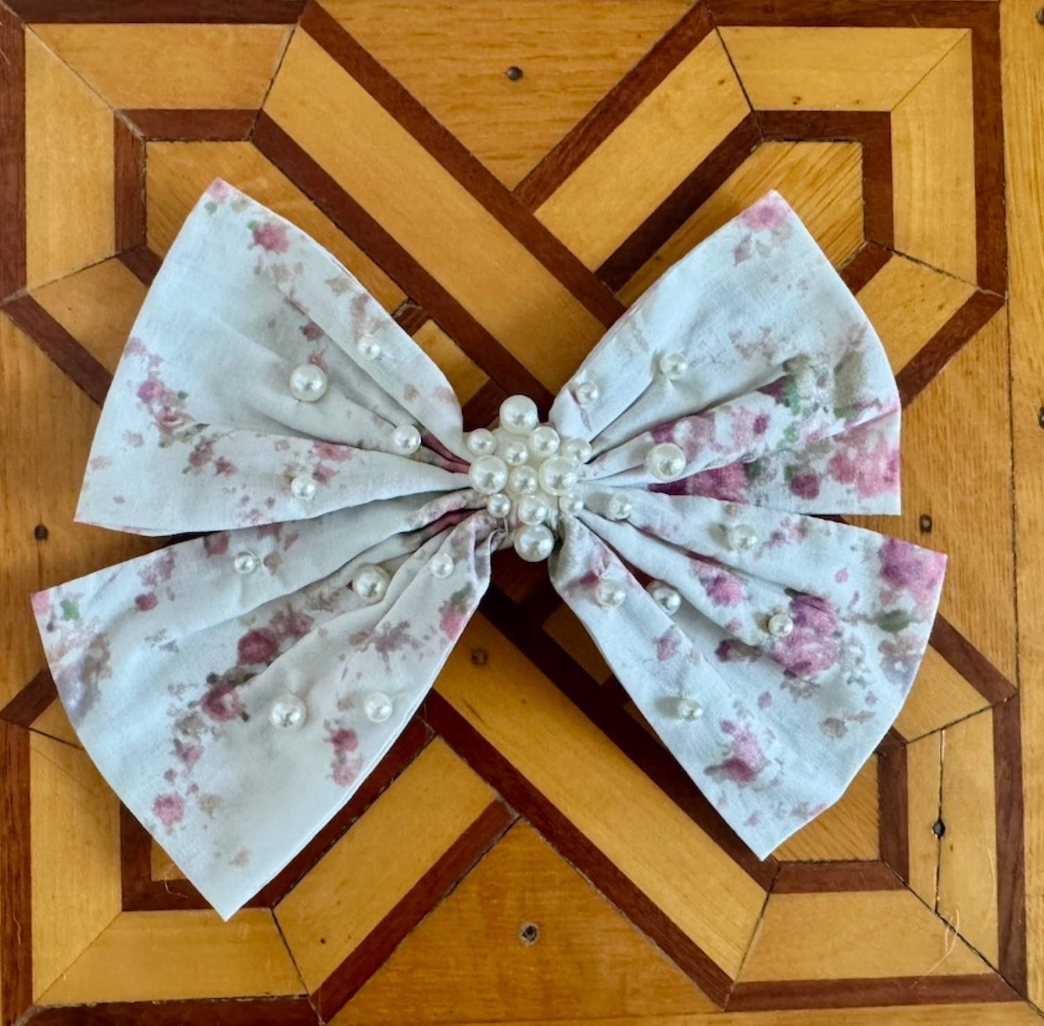 Floral Fabric Clip