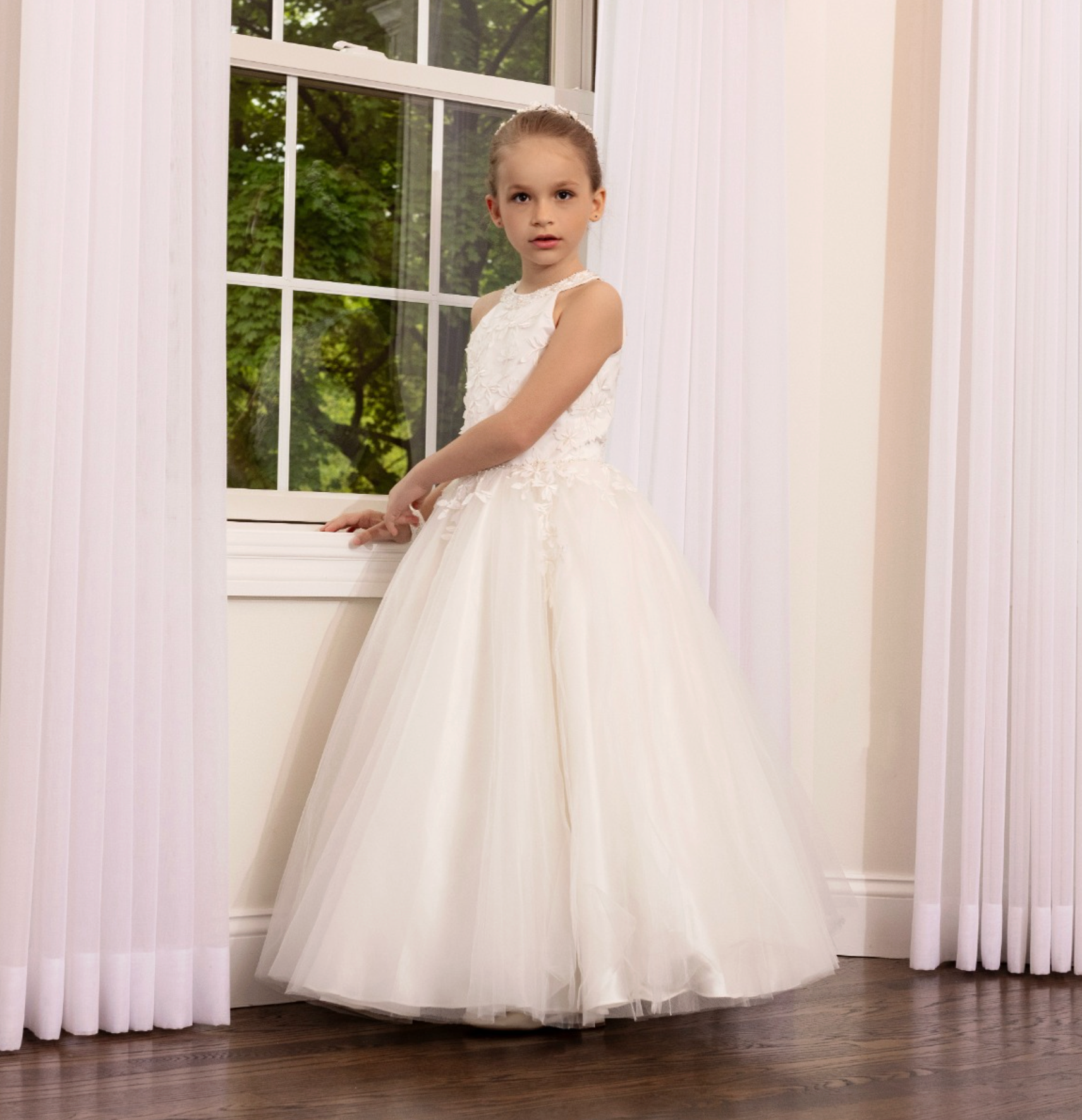 Halted Beaded Lace Top Dress