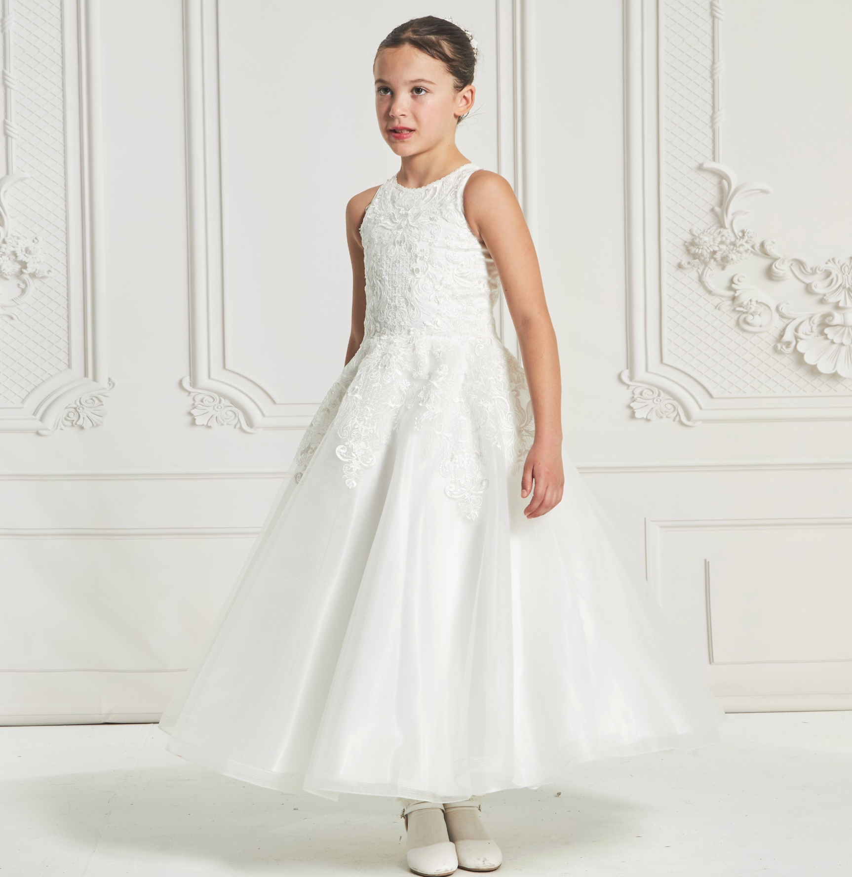 Halter Neckline Tulle Dress