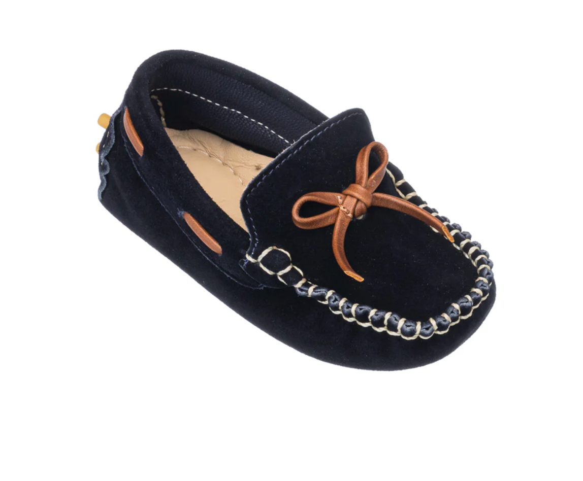 Blue Suede Toddler Loafer
