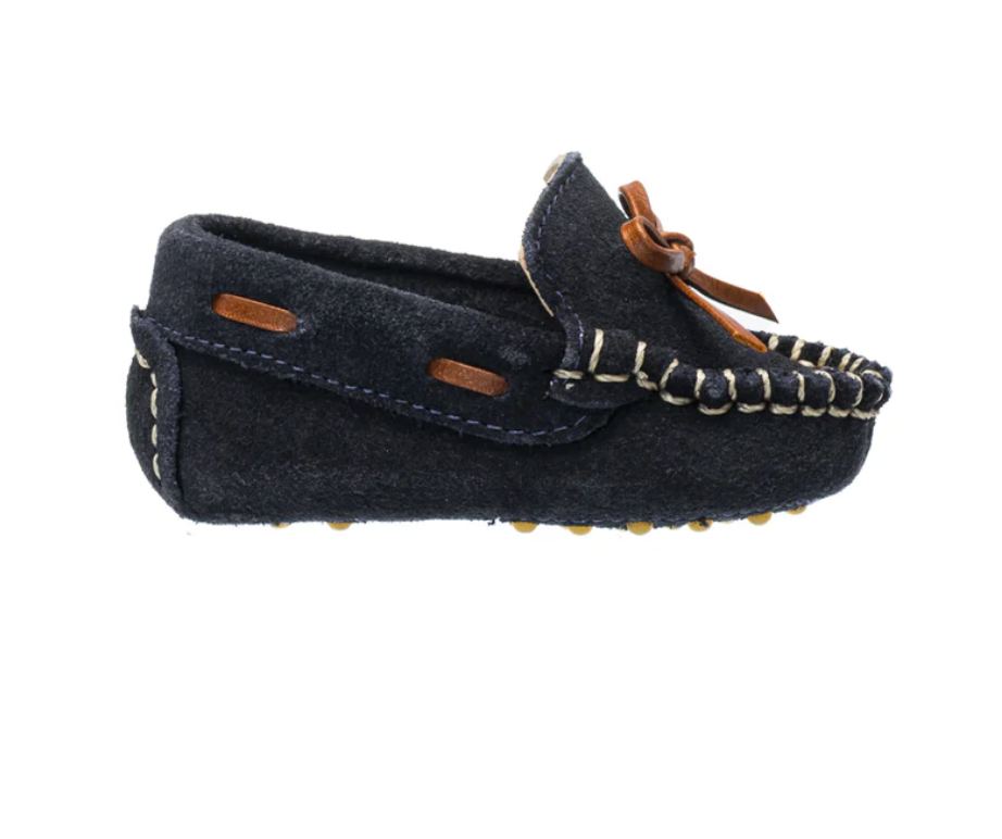 Blue Suede Infant Driver Loafer