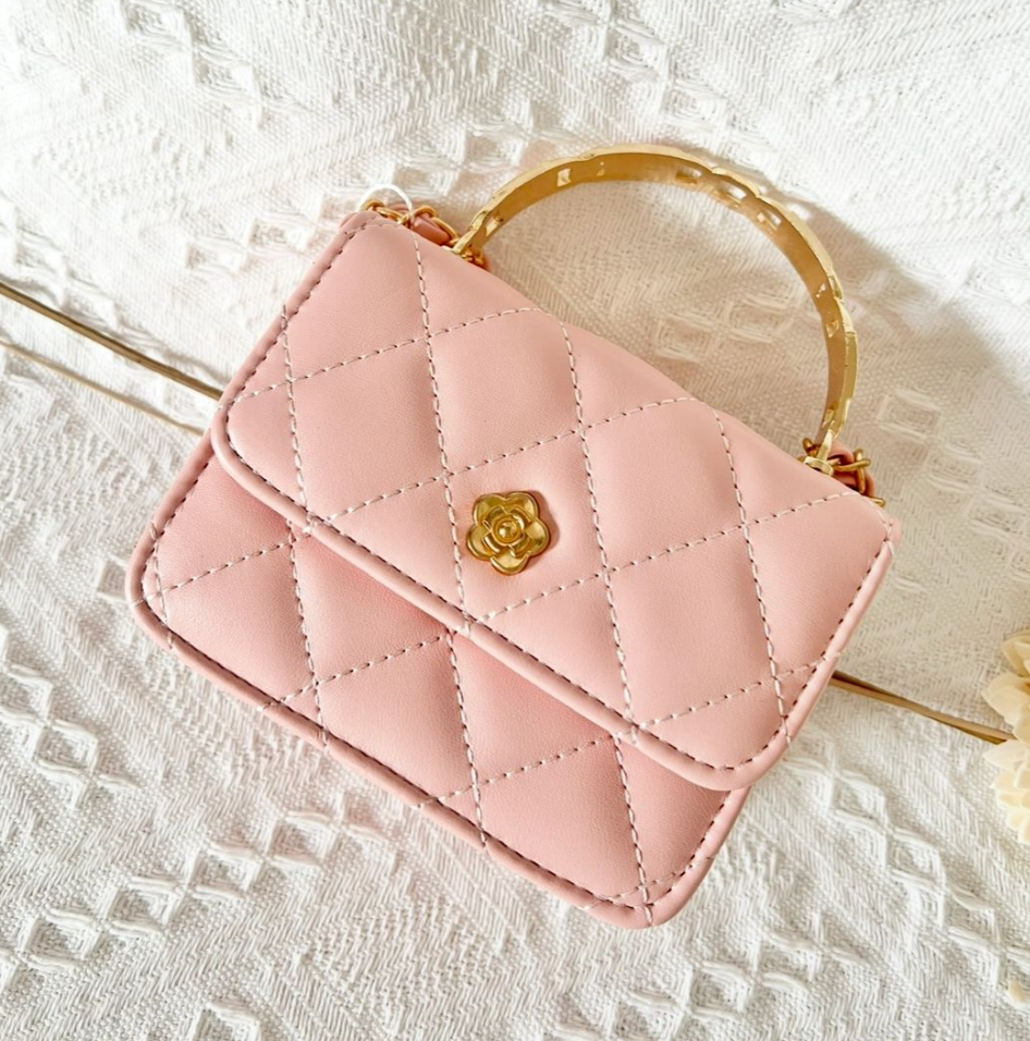 Faux Leather Quilt Purse
