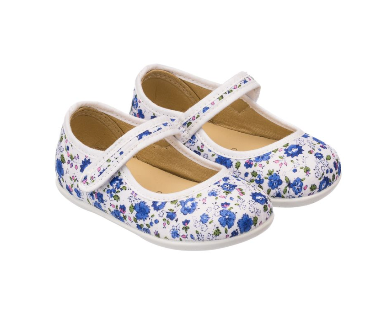 Blue Linen Soft Shoe