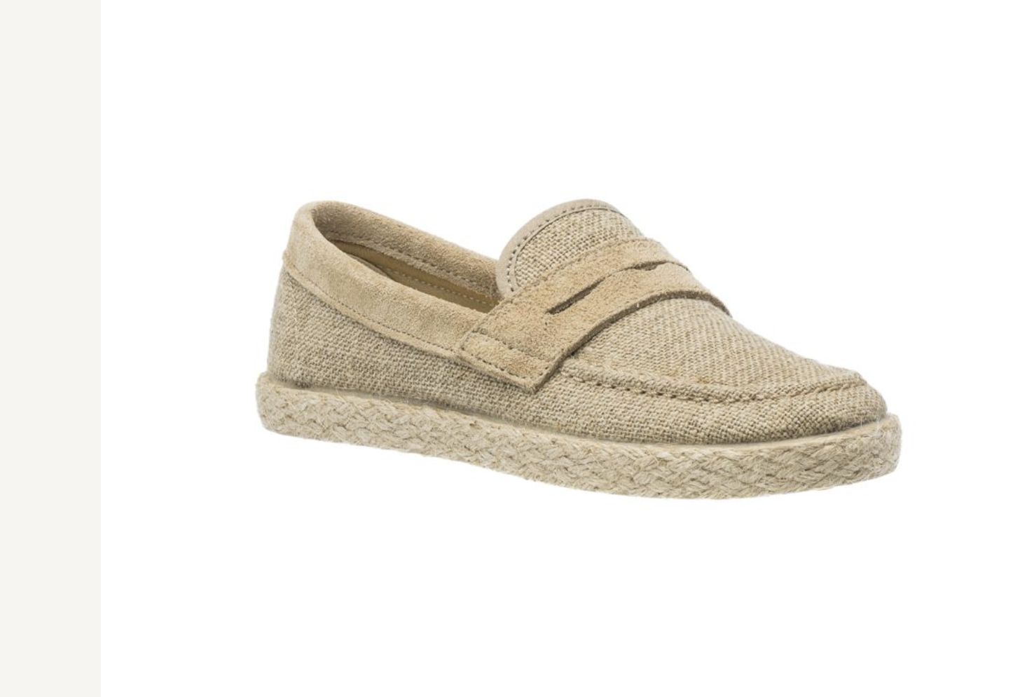 Beige Linen Loafer